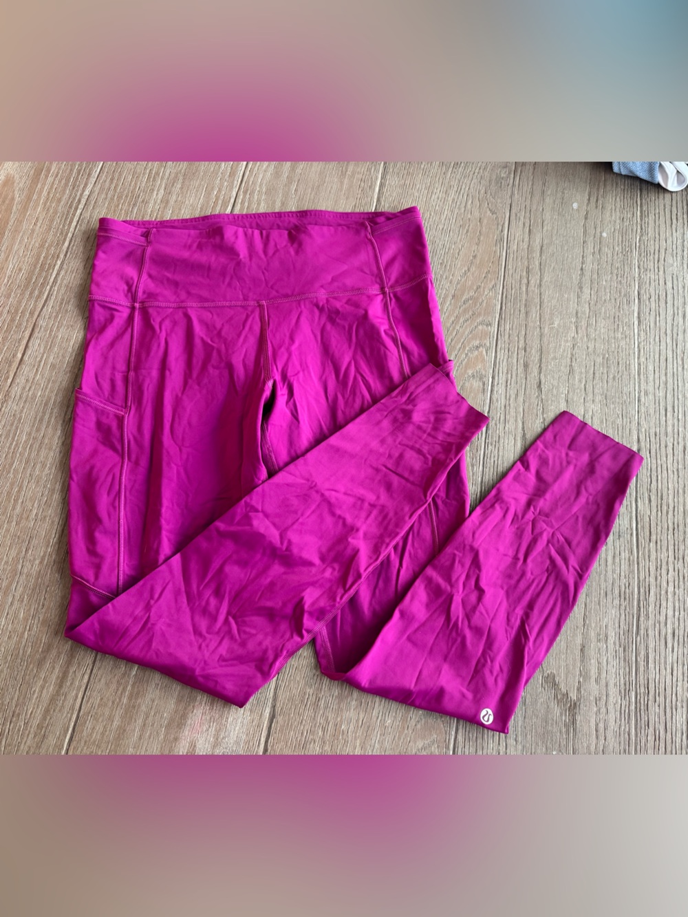Lululemon Wunder Under Leggings Size 10 Magenta Pink High Rise